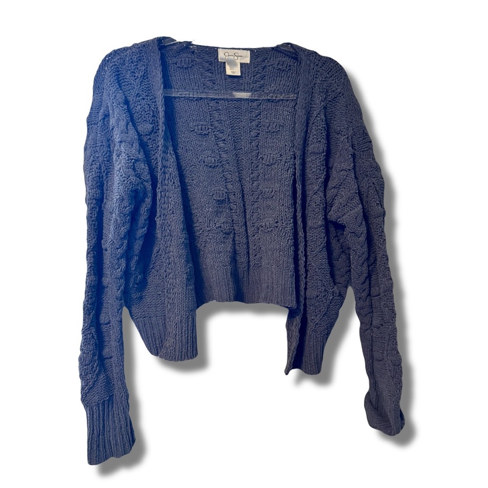 Jessica Simpson Navy Cable Knit Cardigan